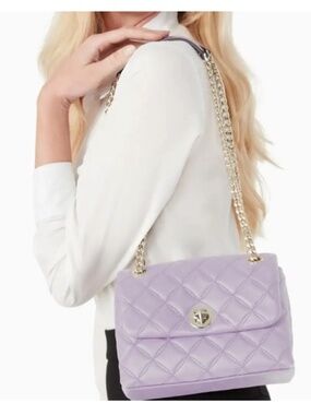 NWOT Natalia Small Flap Chain Shoulder Bag Crossbody In Lilac Frost | One Size